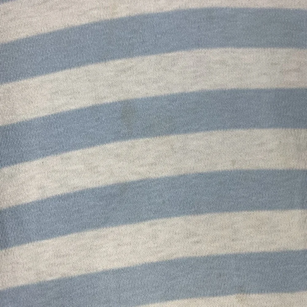 Vintage Polo Ralph Lauren Made In USA Blue White Striped XL Pink Pony Shirt READ